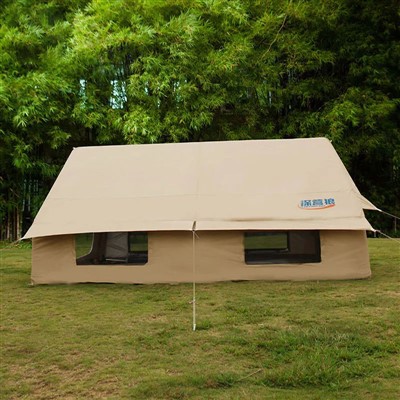 Refugio impermeable de lona para acampar a prueba de viento